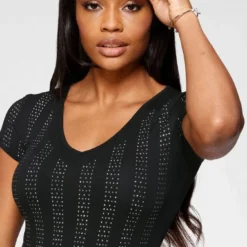 Melrose V-Shirt mit Glitzersteinen -Melrosesan Geschaft 08b86baf 175a 5711 83a0 24a33ecfc557