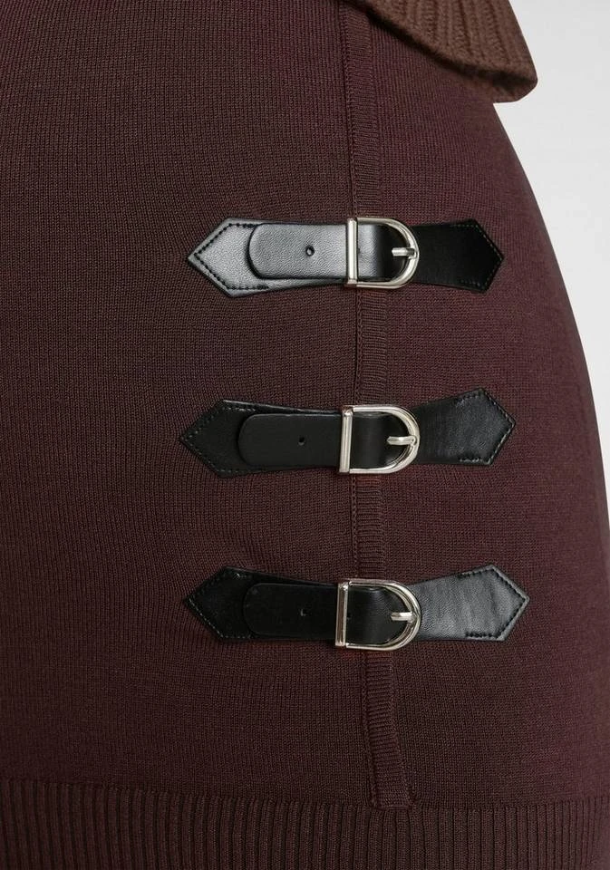 Melrose Strickkleid mit Zierschnallen 4 Melrose Strickkleid mit Zierschnallen – Bild 4