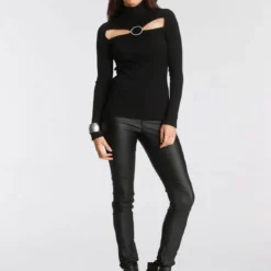 Melrose Rollkragenpullover mit Zierschnalle und Cut-Outs - NEUE KOLLEKTION -Melrosesan Geschaft 104682eb b649 57fb a381 5f332c7c247e