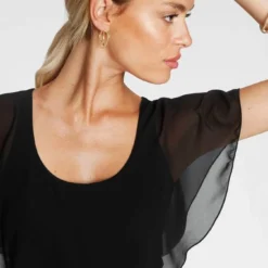 Melrose Kurzarmshirt mit Chiffon -Melrosesan Geschaft 10df12c5 67c6 53cd 9bbb bd1df114f7d5