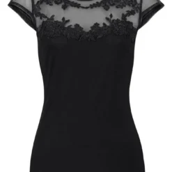 Melrose Rundhalsshirt mit Spitzen-Applikation 12 Melrose Rundhalsshirt mit Spitzen-Applikation -Melrosesan Geschaft 13283419