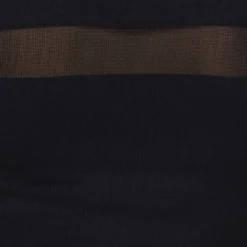 Melrose 3/4 Arm-Pullover mit transparenten Streifen Braun, Schwarz -Melrosesan Geschaft 15679303