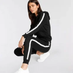 Melrose Loungeanzug (2 tlg) mit Glanzstreifen