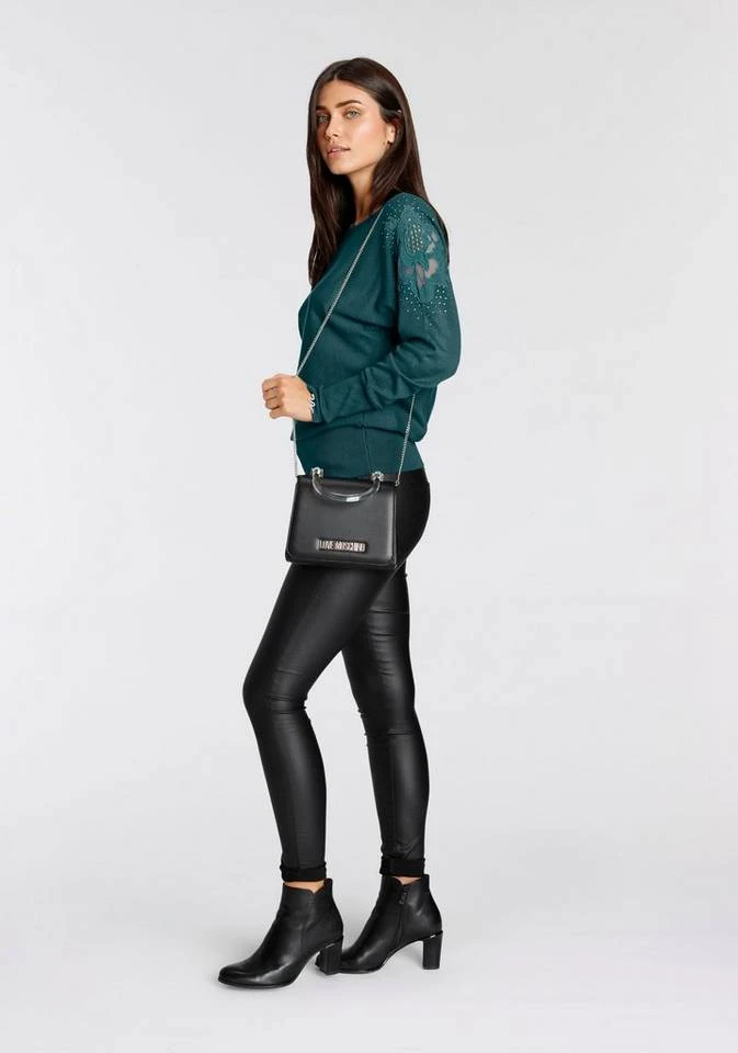 Melrose Fledermauspullover mit Blumen-Applikation und Glitzersteinen 4 Melrose Fledermauspullover mit Blumen-Applikation und Glitzersteinen – Bild 4