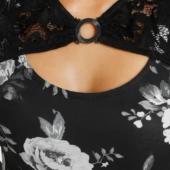 Melrose 3/4-Arm-Shirt mit Spitze und Zierschnalle -Melrosesan Geschaft 22b78bbe dc7f 510d b5c1 43ffb42c8998