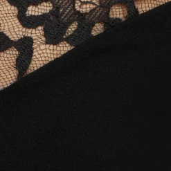 Melrose Tanktop mit Spitze Schwarz, Schwarz-gebl&uuml;mt -Melrosesan Geschaft 23915860