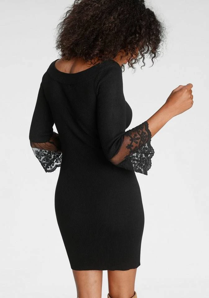 Melrose Strickkleid mit Volant aus Spitze 8 Melrose Strickkleid mit Volant aus Spitze – Bild 8