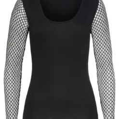 Melrose Rundhalsshirt mit elastischen Ärmeln aus Netz -Melrosesan Geschaft 25121ae9 ec57 5157 884a 714934e09e69