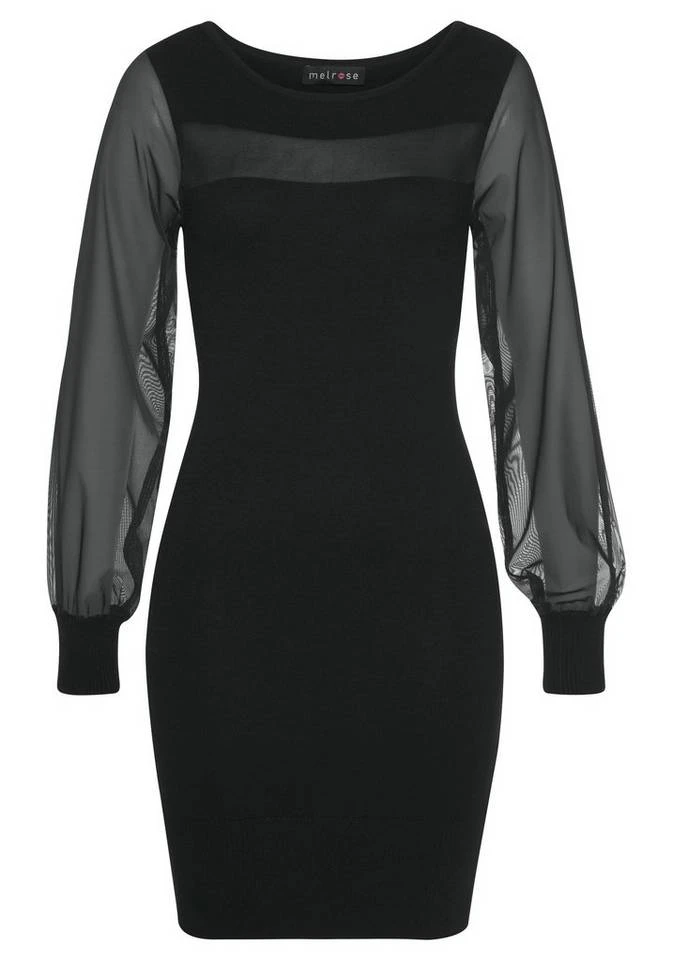Melrose Strickkleid mit transparenten Ärmel und Streifen - NEUE KOLLEKTION 7 Melrose Strickkleid mit transparenten Ärmel und Streifen - NEUE KOLLEKTION – Bild 7