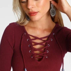 Melrose V-Ausschnitt-Pullover mit Schnürung 8 Melrose V-Ausschnitt-Pullover mit Schnürung -Melrosesan Geschaft 2d488ec1 6776 57a5 8d1d 52a7846e19cd