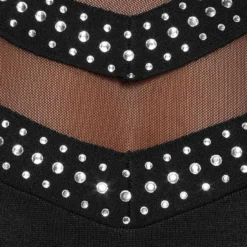 Melrose Strickkleid mit Glitzersteinen und Mesh-Detail -Melrosesan Geschaft 2e136006 1c27 5cac bc93 e8a3c51ecf54