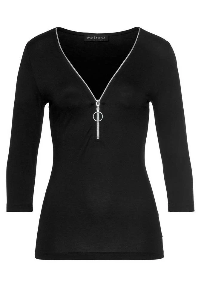 Melrose Langarmshirt mit Reißverschluss 5 Melrose Langarmshirt mit Reißverschluss – Bild 5