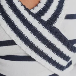 Melrose Schalkragenpullover mit Streifen -Melrosesan Geschaft 312b7f54 4a3e 52cc 8723 419d4f2a4122