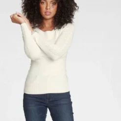 Melrose Rundhalspullover mit Zierperlen und Ajourstrick - NEUE KOLLEKTION -Melrosesan Geschaft 31b3383d 0bd5 5002 a572 fc708218c99b