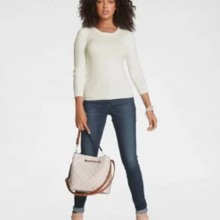 Melrose Rundhalspullover mit Zierperlen und Ajourstrick - NEUE KOLLEKTION -Melrosesan Geschaft 33154627 9648 5154 bd8a f2a926008021