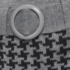 Melrose Strickkleid mit Ziergürtel Grau-schwarz, Schwarz-bordeaux, Schwarz-wei&szlig;, Braun-gestreift -Melrosesan Geschaft 36934595