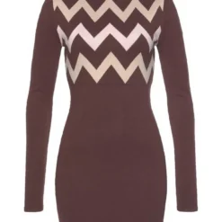 Melrose Strickkleid mit Zickzack-Muster - NEUE KOLLEKTION -Melrosesan Geschaft 38084acf fd7a 534a b4ae 77f144ea4d18