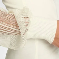 Melrose V-Ausschnitt-Pullover mit Ärmeln aus Spitze Schwarz, Wollweiß 12 Melrose V-Ausschnitt-Pullover mit Ärmeln aus Spitze Schwarz, Wollweiß -Melrosesan Geschaft 4090d742 2c2e 528d 8fd2 320a9b322dfb