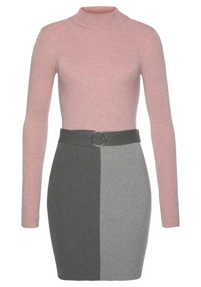 Melrose Strickkleid mit Ziergürtel 6 Melrose Strickkleid mit Ziergürtel – Bild 6