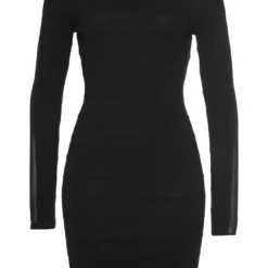 Melrose Strickkleid mit Mesh-Streifen -Melrosesan Geschaft 4c4d9afe 1c72 5d3e 844f d6ed8d1751a0