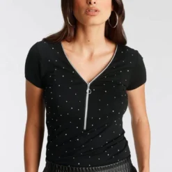 Melrose V-Shirt mit Reißverschluss-Detail und Glitzersteinen - NEUE KOLLEKTION 9 Melrose V-Shirt mit Reißverschluss-Detail und Glitzersteinen - NEUE KOLLEKTION -Melrosesan Geschaft 4e06a14e f64c 5d94 ad1f 7d9146701794