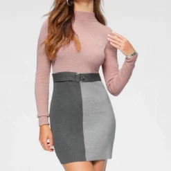 Melrose Strickkleid mit Ziergürtel