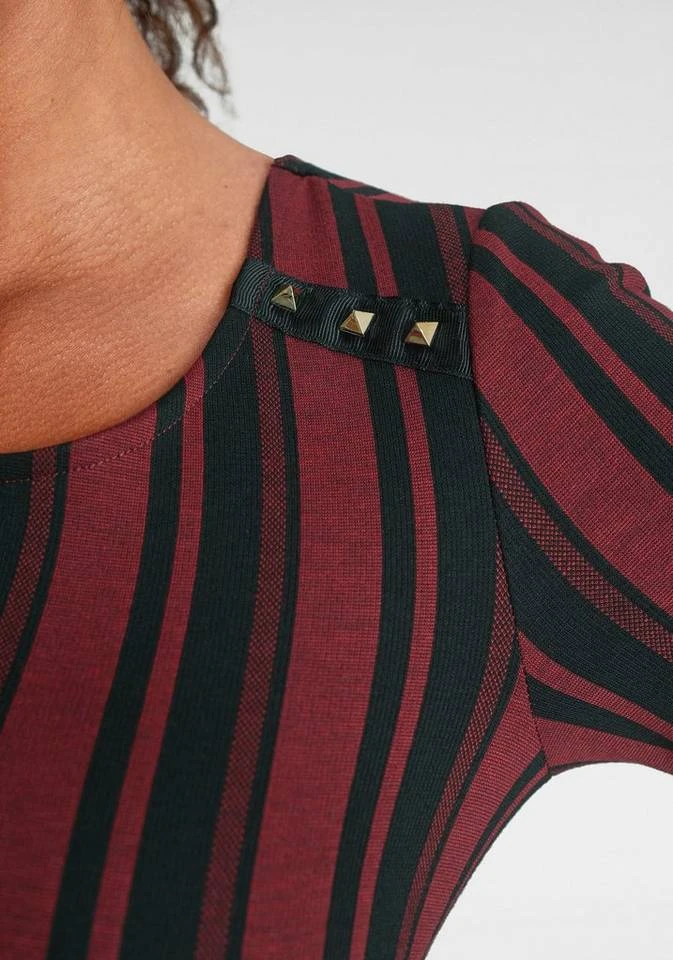Melrose Jerseykleid in Streifen-Design mit Ziernieten 4 Melrose Jerseykleid in Streifen-Design mit Ziernieten – Bild 4