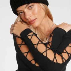 Melrose Rundhalspullover mit Zier-Schnürung am Ärmel 10 Melrose Rundhalspullover mit Zier-Schnürung am Ärmel -Melrosesan Geschaft 58d36b0c 278f 589e a214 5fca5a5e681a