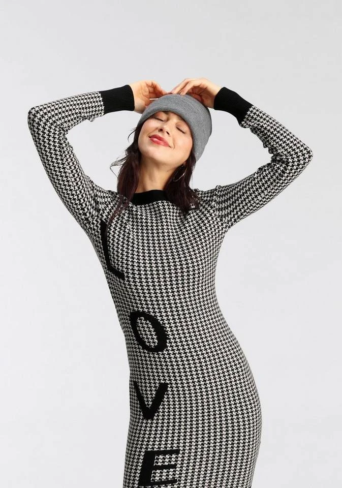 Melrose Strickkleid »Hahnentritt« aus kuscheligem Jacquard - NEUE KOLLEKTION 5 Melrose Strickkleid »Hahnentritt« aus kuscheligem Jacquard - NEUE KOLLEKTION – Bild 5