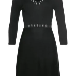 Melrose Strickkleid mit ausgestelltem Rock und Ziernieten -Melrosesan Geschaft 60fda3e6 faa5 5cb4 b62e 5563e756f678