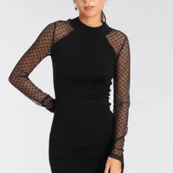 Melrose Strickkleid mit Ärmeln aus Herz-Mesh - NEUE KOLLEKTION -Melrosesan Geschaft 639cc1a3 6dc7 5550 8854 d04cf98a04ad