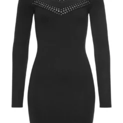 Melrose Strickkleid mit Glitzersteinen und Mesh-Detail -Melrosesan Geschaft 63af931f 6b8b 514c 86b7 b20eb697c651