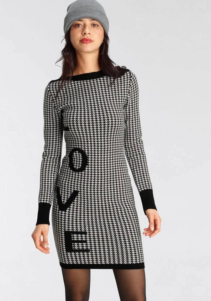 Melrose Strickkleid »Hahnentritt« aus kuscheligem Jacquard - NEUE KOLLEKTION 3 Melrose Strickkleid »Hahnentritt« aus kuscheligem Jacquard - NEUE KOLLEKTION – Bild 3