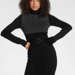 Melrose Strickkleid mit Ziergürtel - NEUE KOLLEKTION