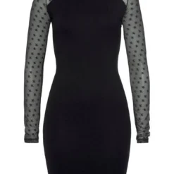 Melrose Strickkleid mit Meshärmeln in Sternen-Optik -Melrosesan Geschaft 6af2b132 b558 5ba7 94d1 99461ad9523a