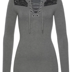 Melrose Strickpullover mit Schnürung und Spitze -Melrosesan Geschaft 7393c7c6 9a62 5a80 9cd3 c73dae9f2fb6