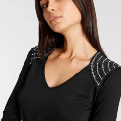 Melrose V-Shirt mit Schulterdekoration -Melrosesan Geschaft 76aaa288 c632 553d aeb4 75cc55bad905