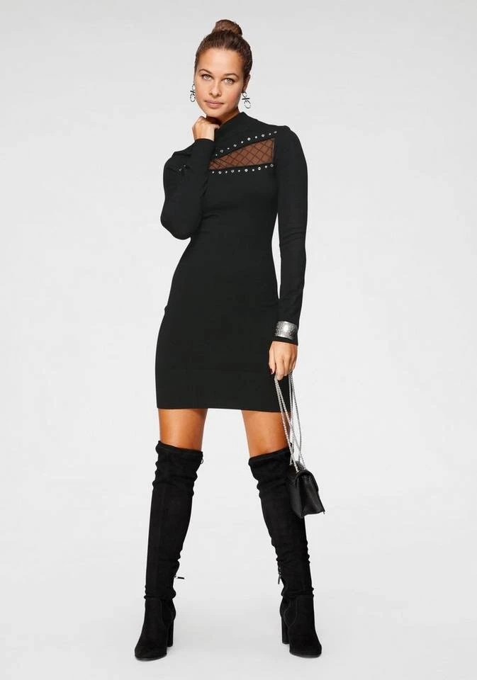 Melrose Strickkleid mit Netz-Detail und Ziernieten 5 Melrose Strickkleid mit Netz-Detail und Ziernieten – Bild 5