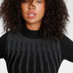 Melrose Strickkleid mit Glanzgarn -Melrosesan Geschaft 864ed484 936b 5533 9a30 cd08c293ebc3