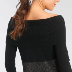 Melrose Strickkleid mit Streifen aus weichem Glanzgarn - NEUE KOLLEKTION -Melrosesan Geschaft 8ac4a247 59e3 52db ab73 b2fea509f496