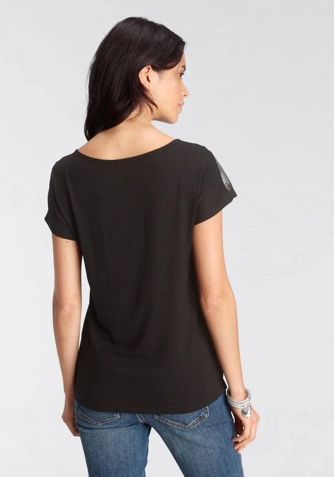 Melrose Rundhalsshirt mit Folienprint - NEUE KOLLEKTION 4 Melrose Rundhalsshirt mit Folienprint - NEUE KOLLEKTION – Bild 4