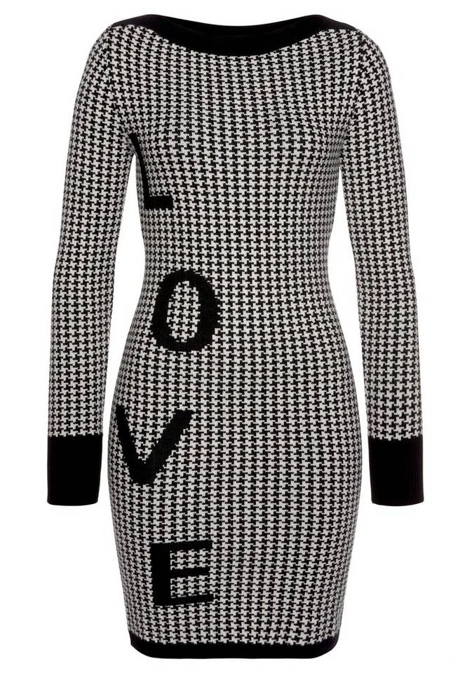 Melrose Strickkleid »Hahnentritt« aus kuscheligem Jacquard - NEUE KOLLEKTION 6 Melrose Strickkleid »Hahnentritt« aus kuscheligem Jacquard - NEUE KOLLEKTION – Bild 6