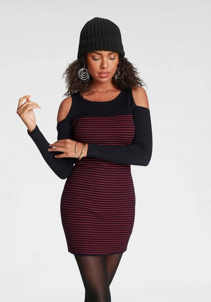 Melrose Strickkleid mit Streifen-Design 2 Melrose Strickkleid mit Streifen-Design – Bild 2