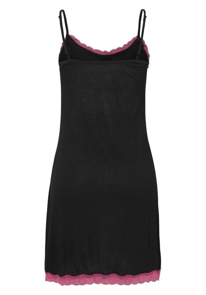 Melrose Negligé mit kontrastfarbener Spitze & Zierschleifen 3 Melrose Negligé mit kontrastfarbener Spitze & Zierschleifen – Bild 3