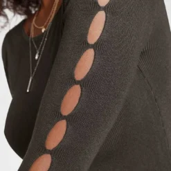 Melrose Strickkleid mit Ärmel Cut-Outs Rosa, Khaki -Melrosesan Geschaft 9551bf46 56d2 5773 bb4b 3e011c61adc8