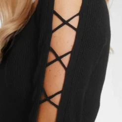 Melrose Rundhalspullover mit Zier-Schnürung am Ärmel 12 Melrose Rundhalspullover mit Zier-Schnürung am Ärmel -Melrosesan Geschaft 9b9b8991 ed61 534f ac72 42007ce000b4