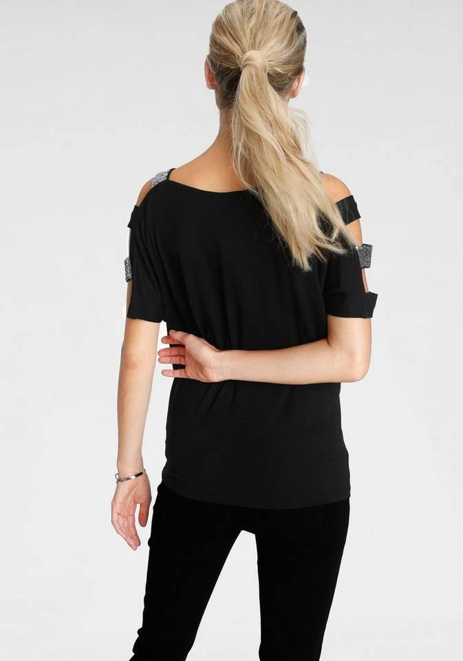 Melrose Fledermausshirt mit Pailletten 2 Melrose Fledermausshirt mit Pailletten – Bild 2