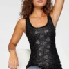 Melrose Tanktop mit Glitzersteinen im Herz-Design