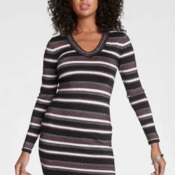 Melrose Strickkleid mit Glitzergarn und Pailletten-Detail