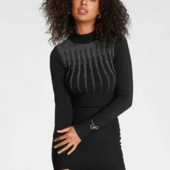 Melrose Strickkleid mit Glanzgarn